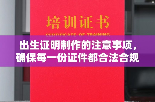 开江出生证明制作的注意事项，确保每一份证件都合法合规