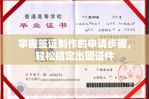 开江掌握签证制作的申请步骤，轻松搞定出国证件